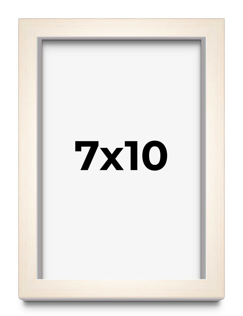 Photo Size Minimalist White Picture Frame - UV Acrylic, Foam Board Backing, Hanging Hardware